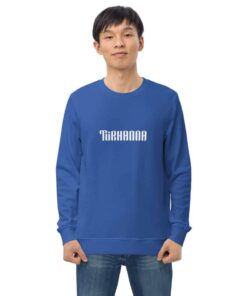 unisex organic sweatshirt royal blue front 61cdfae763a78
