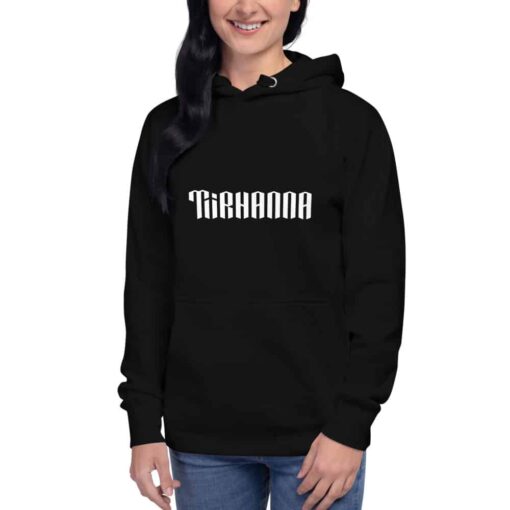 unisex premium hoodie black front 61cdf86393d0e