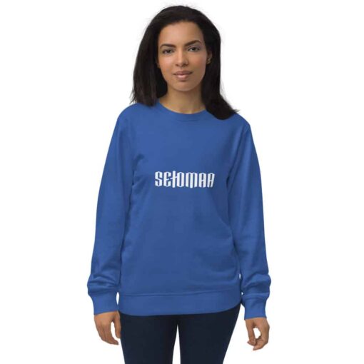 unisex organic sweatshirt royal blue front 61e411e5e63ae