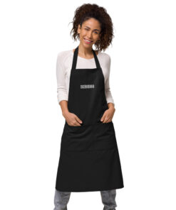organic cotton apron black front 623212f9d6629