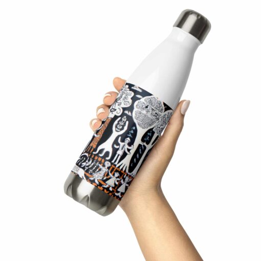 stainless steel water bottle white 17oz front 2 636a1fcd4782a