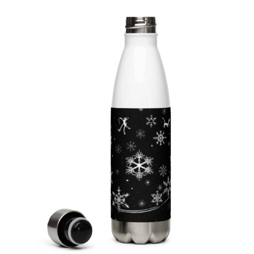 stainless steel water bottle white 17oz front 637a03bc3ea7a