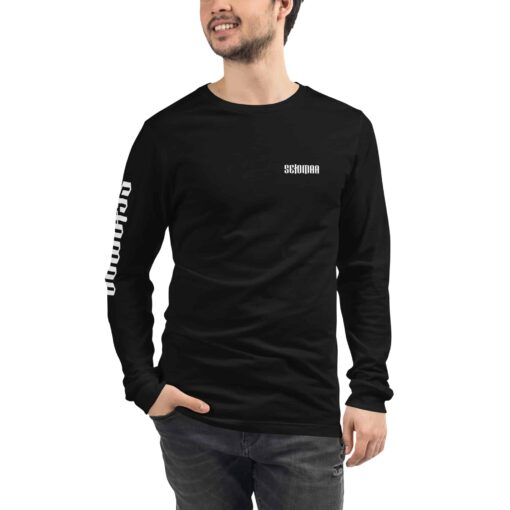 unisex long sleeve tee black front 637e0fce31cd3