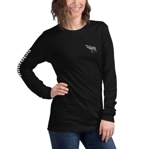 unisex long sleeve tee black right front 637e0f88f2f30