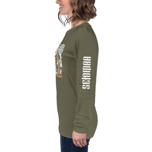 unisex long sleeve tee military green left 6378c3a8c51f9