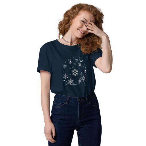 unisex organic cotton t shirt french navy front 6379fd370e182