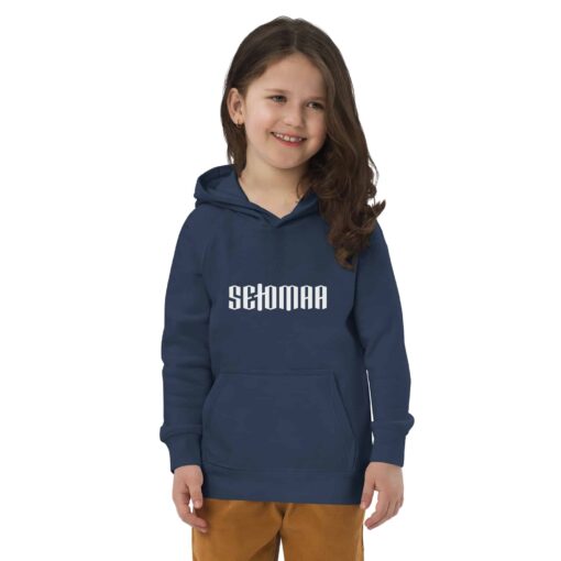 kids eco hoodie french navy front 63a3134ea097c